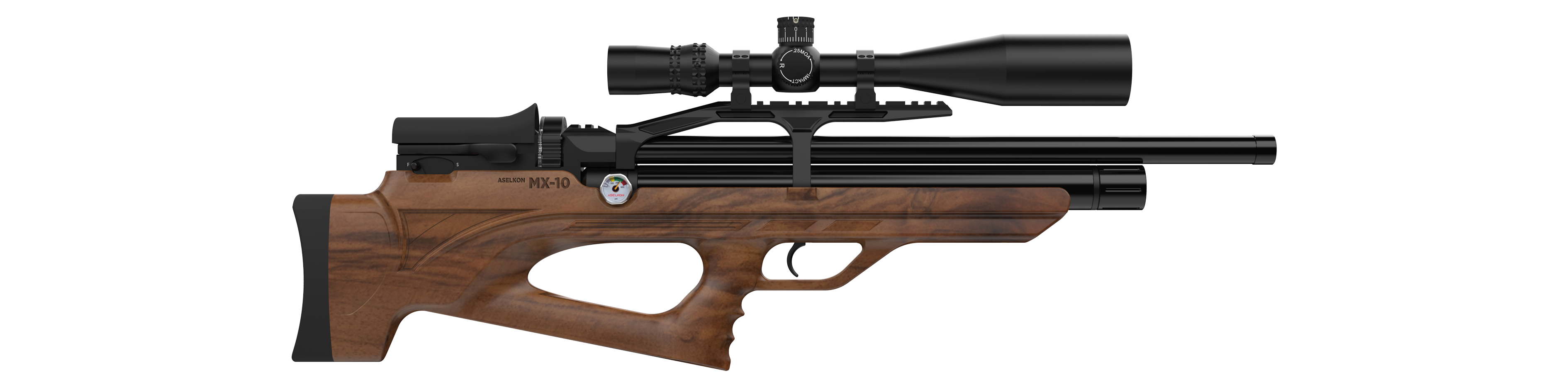 Aselkon MX10 pcp air rifle wood stock model
